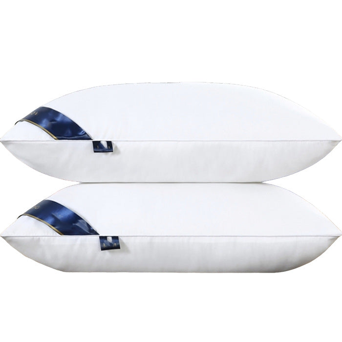 Lezhi Embroidery Feather Velvet Hotel Standard Pillow