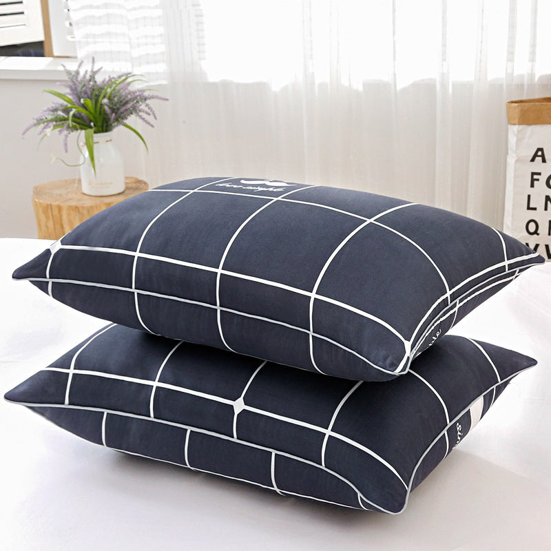 Home Neck Support Pillow, Side Sleeping Brushed Fabric Set