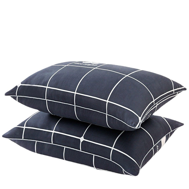 Home Neck Support Pillow, Side Sleeping Brushed Fabric Set