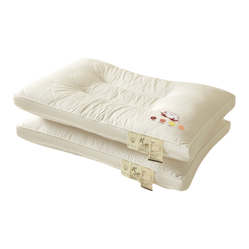 Life Home Quilted Xinjiang Cotton Feather Silk Pillow