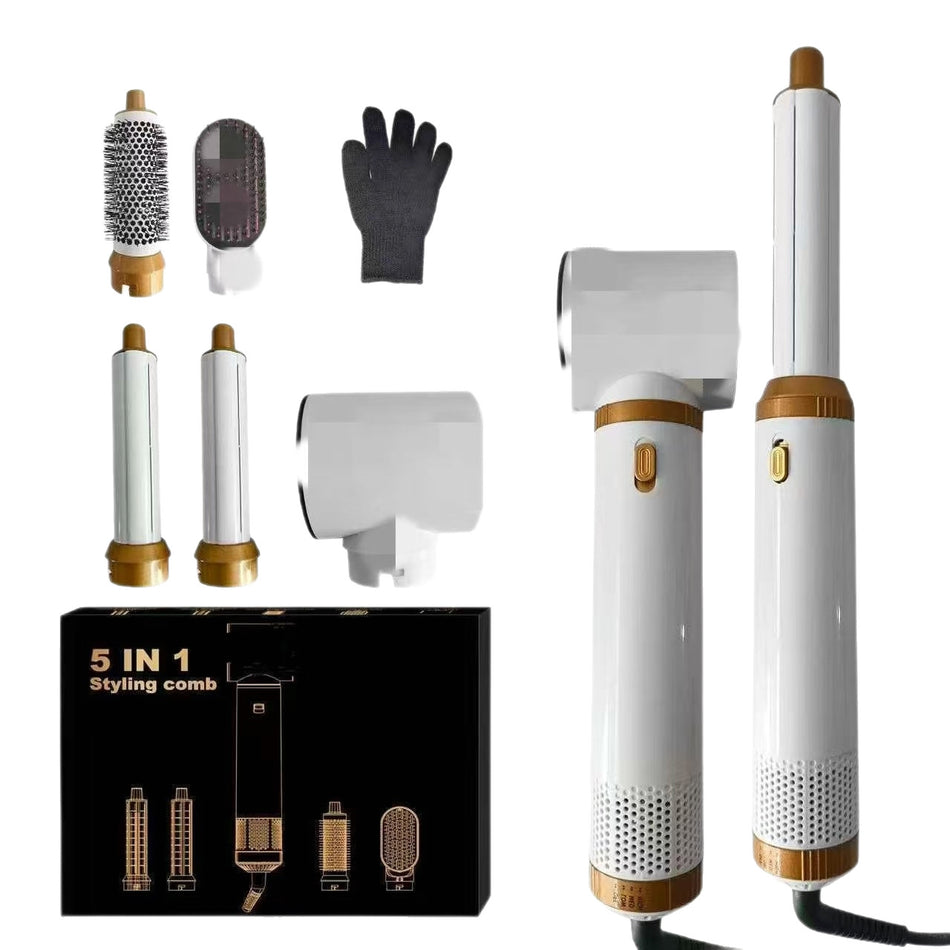 Neutral 5-in-1 Multifunctional Hot Air Styling Comb, Curl Set