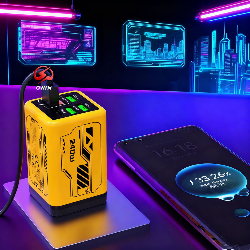 Neutral 240W Mecha Six-Port Fast Charging Head, Full Protocol