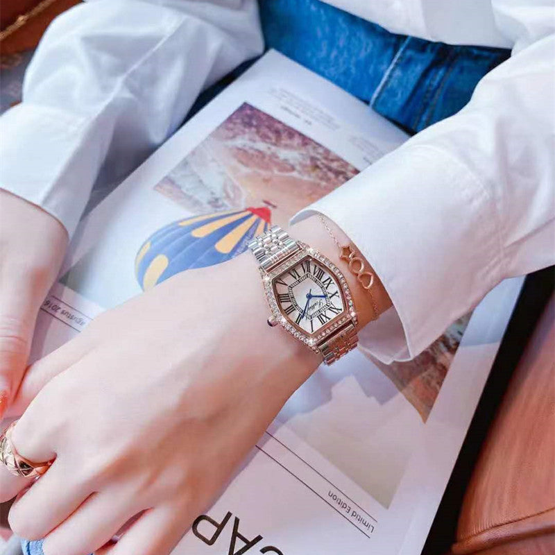 Elegant Stainless Steel Quartz Watch for Women