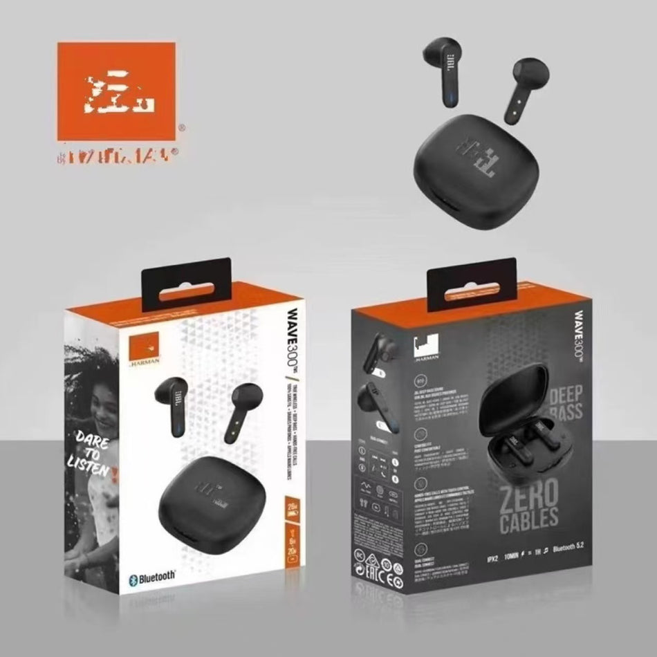 E300 Wave300 Wireless Bluetooth Earbuds, Sports In-Ear