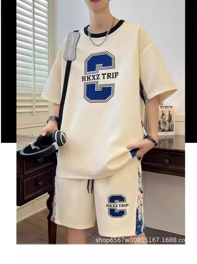 Men's Waffle T-Shirt and Pants Set