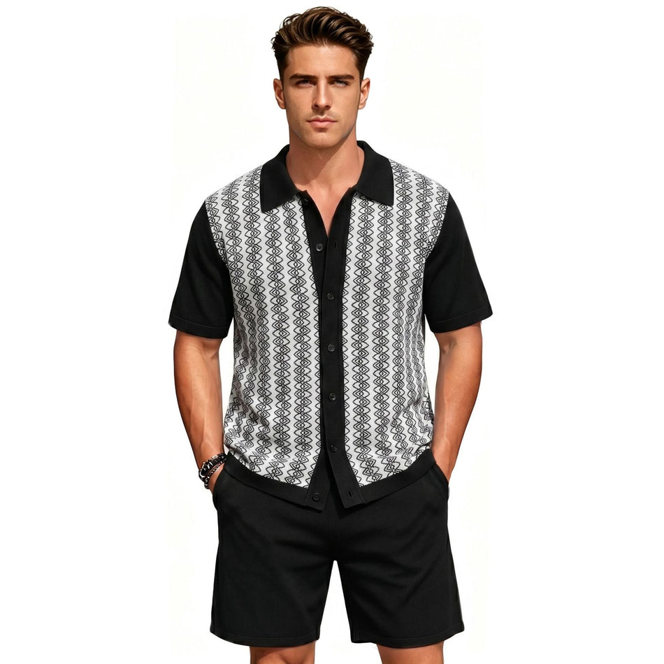 Men's Polo and Shorts Set