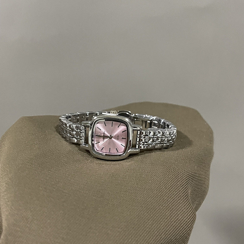 Small Cube Chain Bracelet Watch for Women