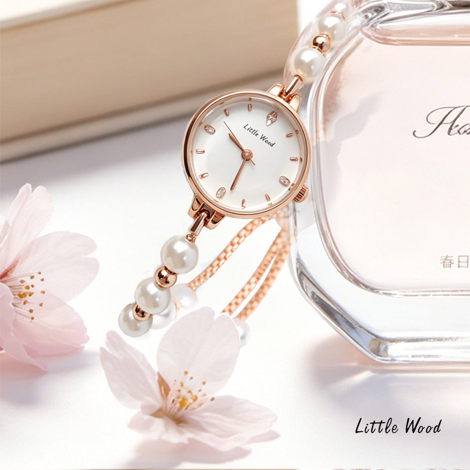 Pearl Bracelet Quartz Watch for Women
