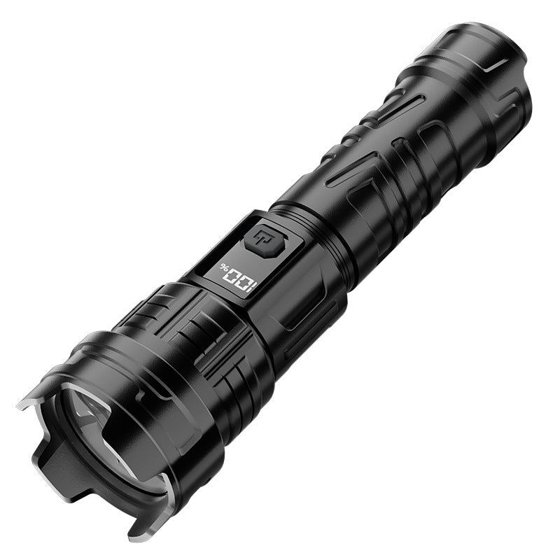 T108 LED Emergency Flashlight, Adjustable Focus Laser