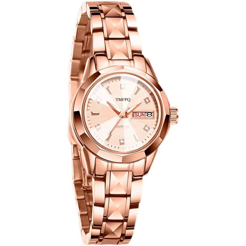 Korean Style Star Women's Quartz Watch with Calendar