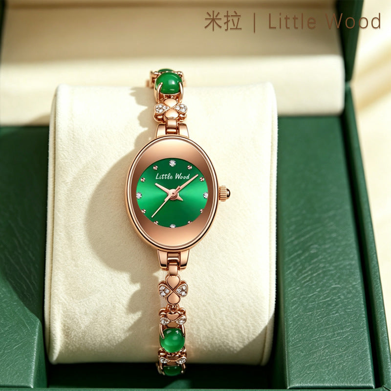 Yulu Green Jewelry Bracelet Quartz Watch for Women