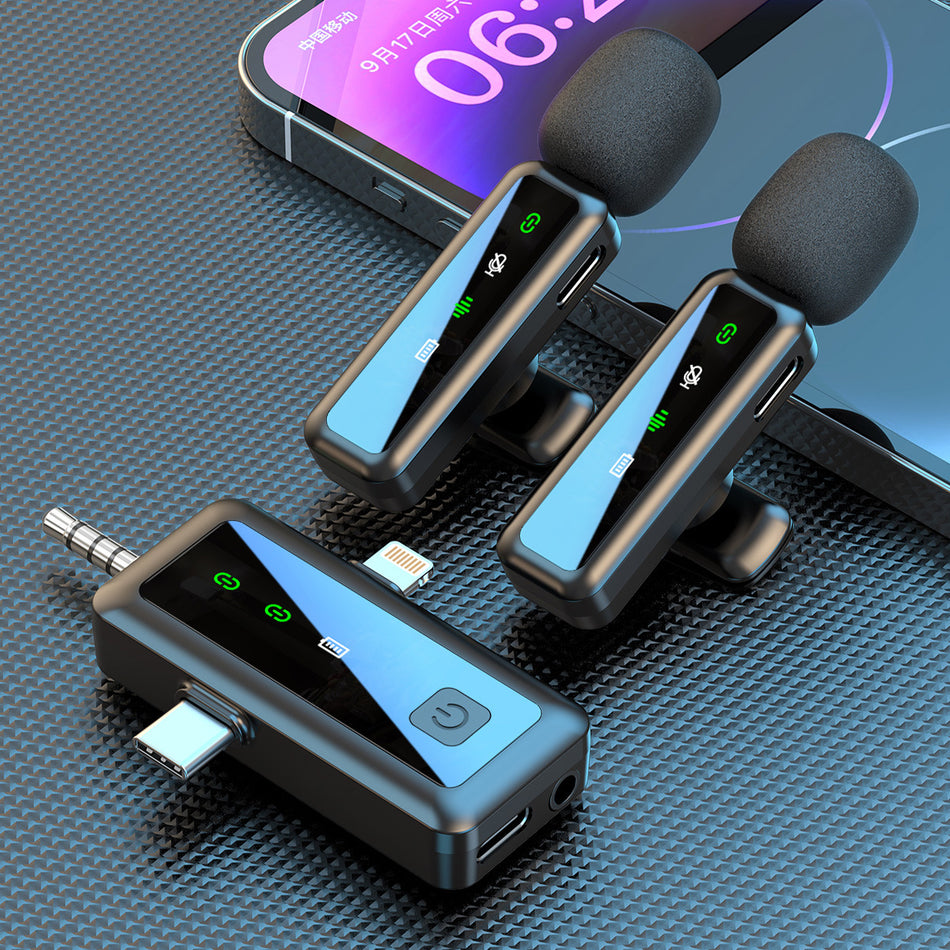 H65 Wireless Lavalier Microphone, Three-in-One Live Streaming