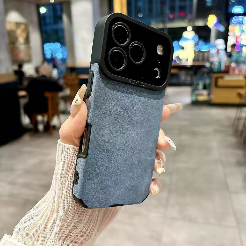 Suede Leather iPhone Case, Business Soft Shell Multi-Model