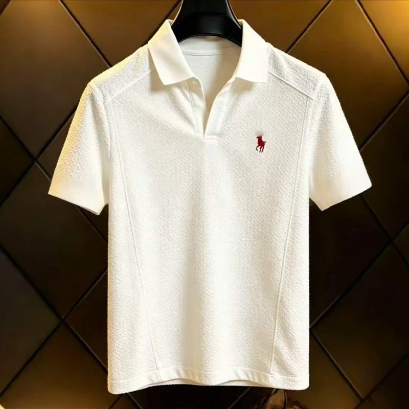 Men's Short-Sleeve Top & Trousers Two-Piece Suit