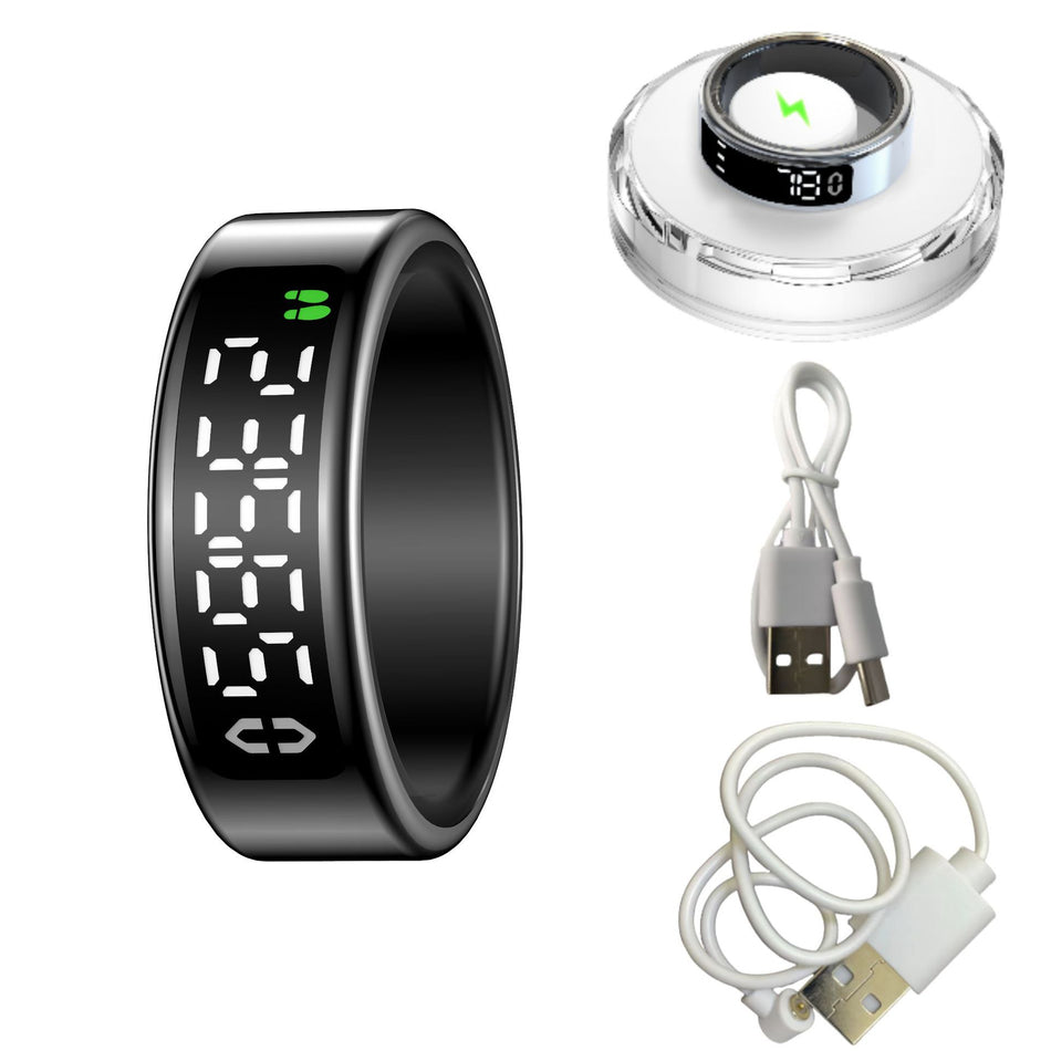 SY01 Smart Display Ring, Heart Rate & Sleep Monitoring