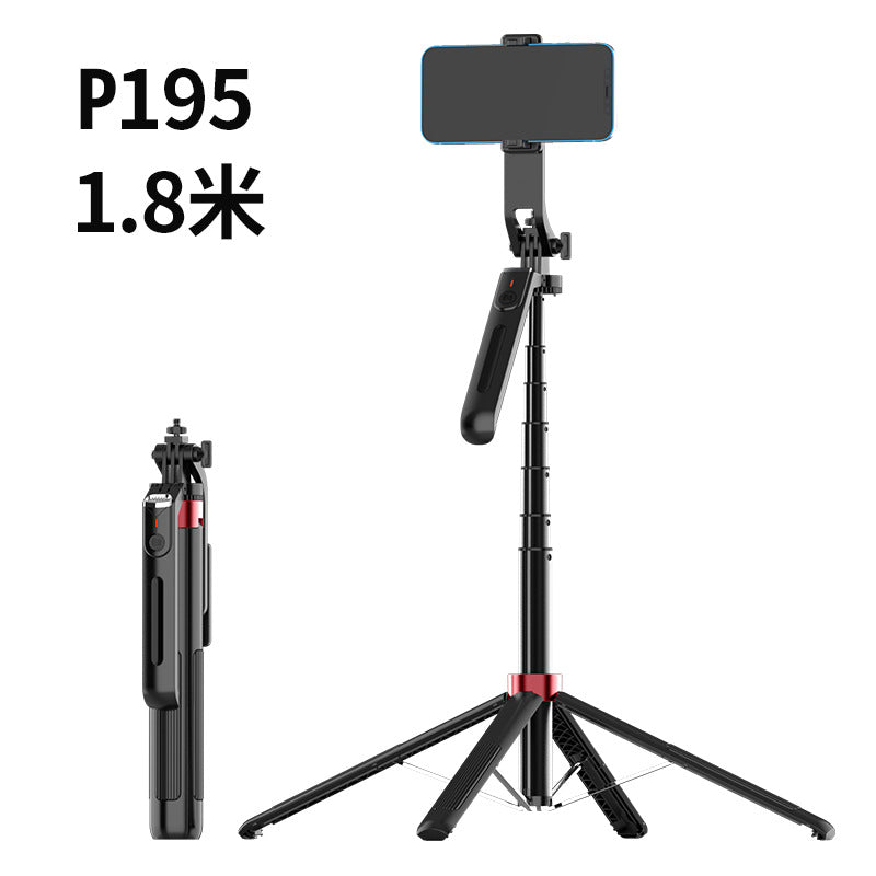 P195 Four-Leg Selfie Stick, 360Â° Rotation with Fill Light