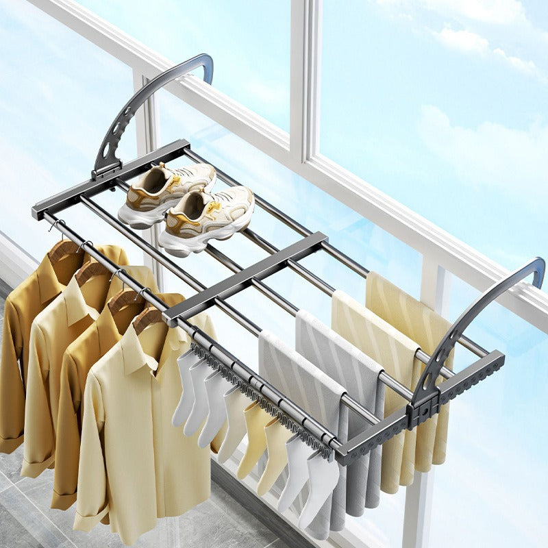 Yaojia Extendable Balcony Drying Rack, No-Drill Window