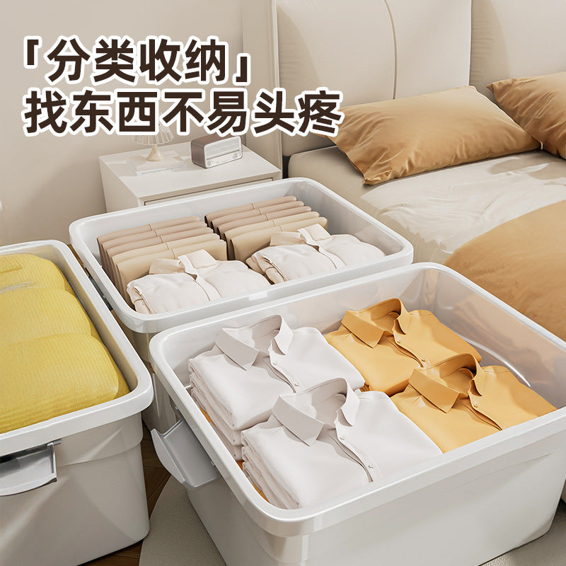 Extra Large Plastic Storage Box, Flip-Top Multi-Purpose
