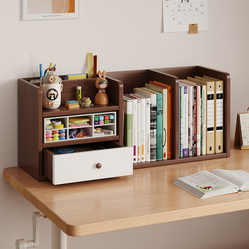 Saishan Vertical Desktop Bookshelf, Multi-Layer Storage Rack