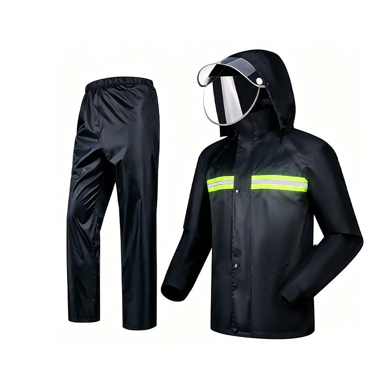 Split Raincoat and Rain Pants Set, Delivery Rider Protection