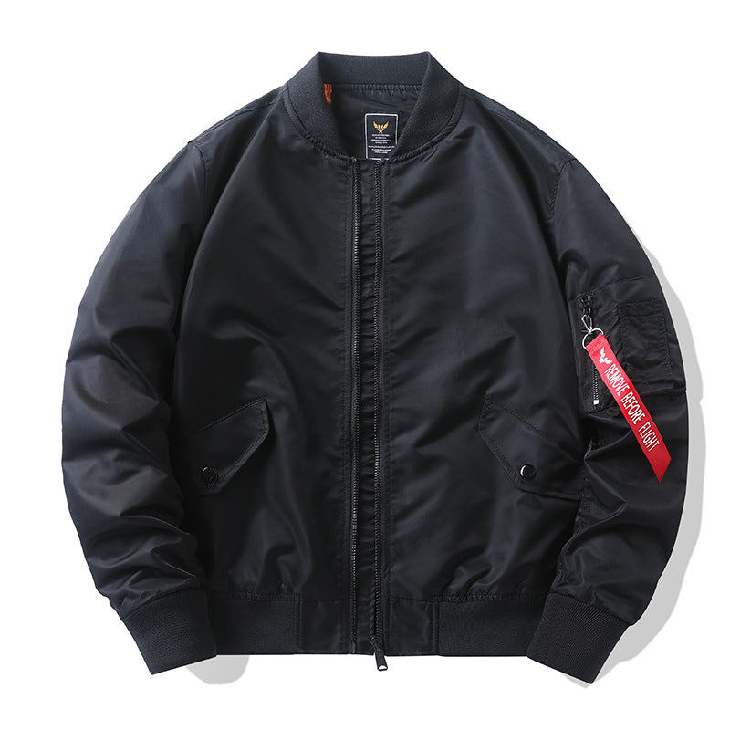 Men's Nylon Bomber Jacket Japanese Workwear Style