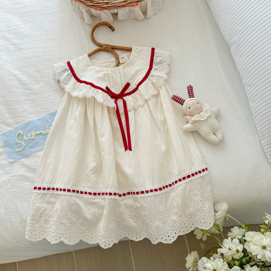 Sweet Little Sis Girls' Lace Princess Dress, Summer A-Line