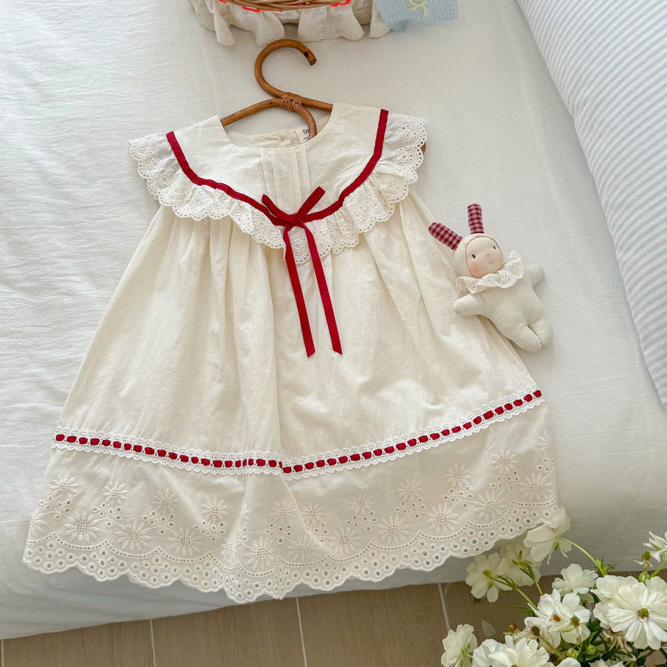 Sweet Little Sis Girls' Lace Princess Dress, Summer A-Line