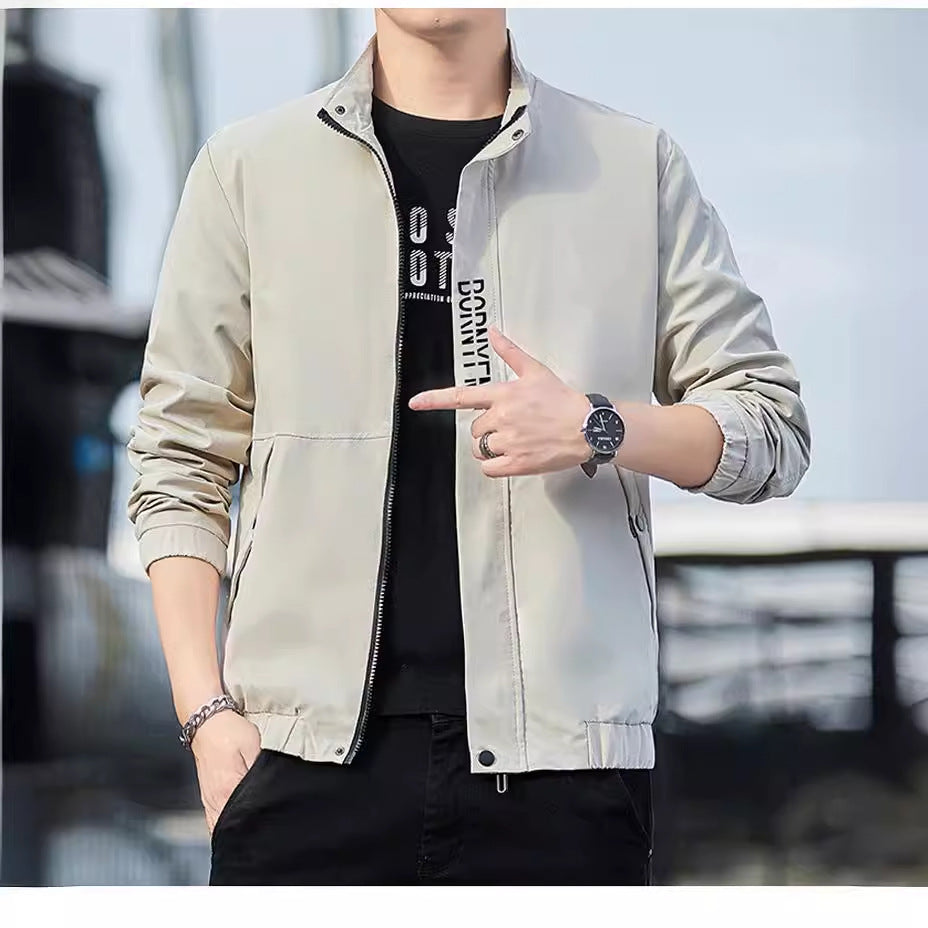 Men's Slim Fit Baseball Jacket Korean Style