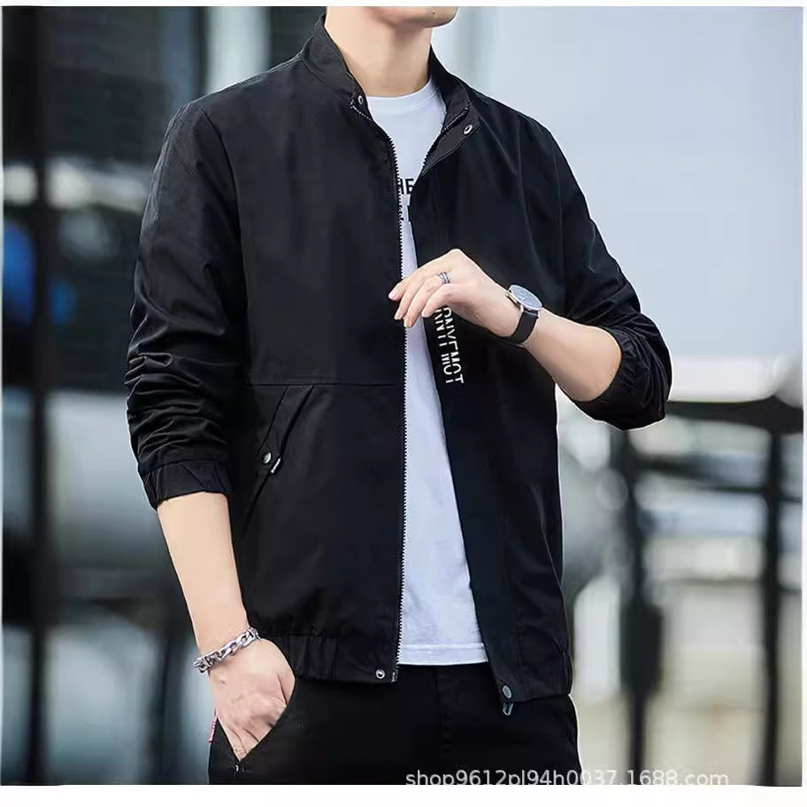 Men's Slim Fit Baseball Jacket Korean Style