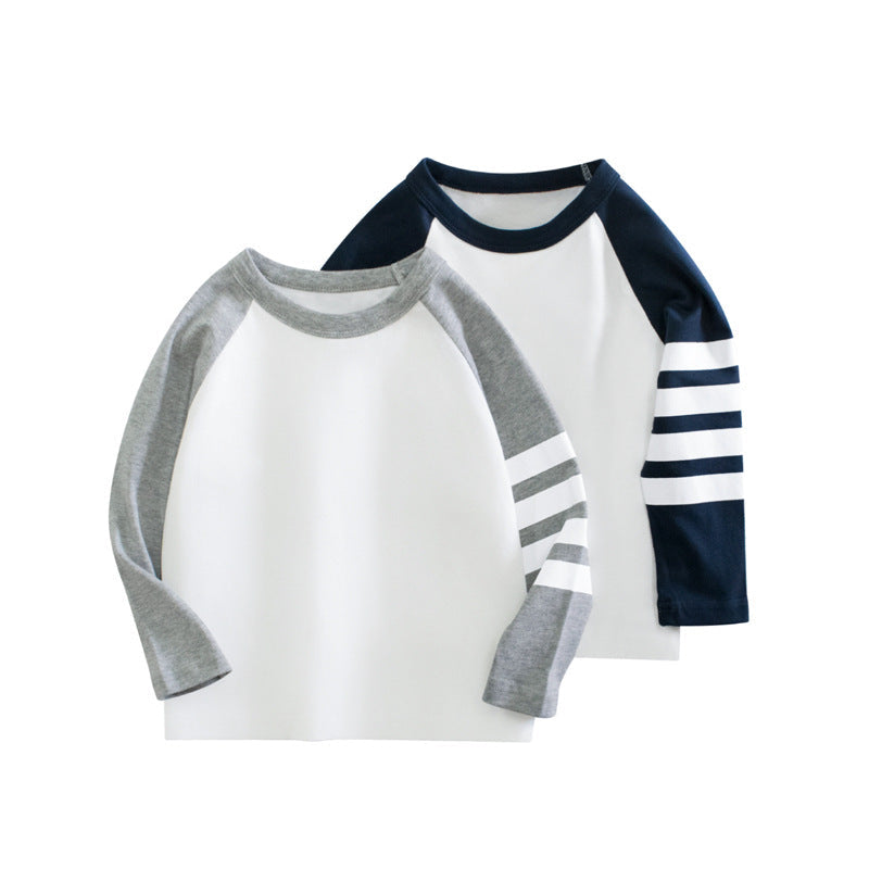 Unisex Children's Long-Sleeve Cotton Raglan Top