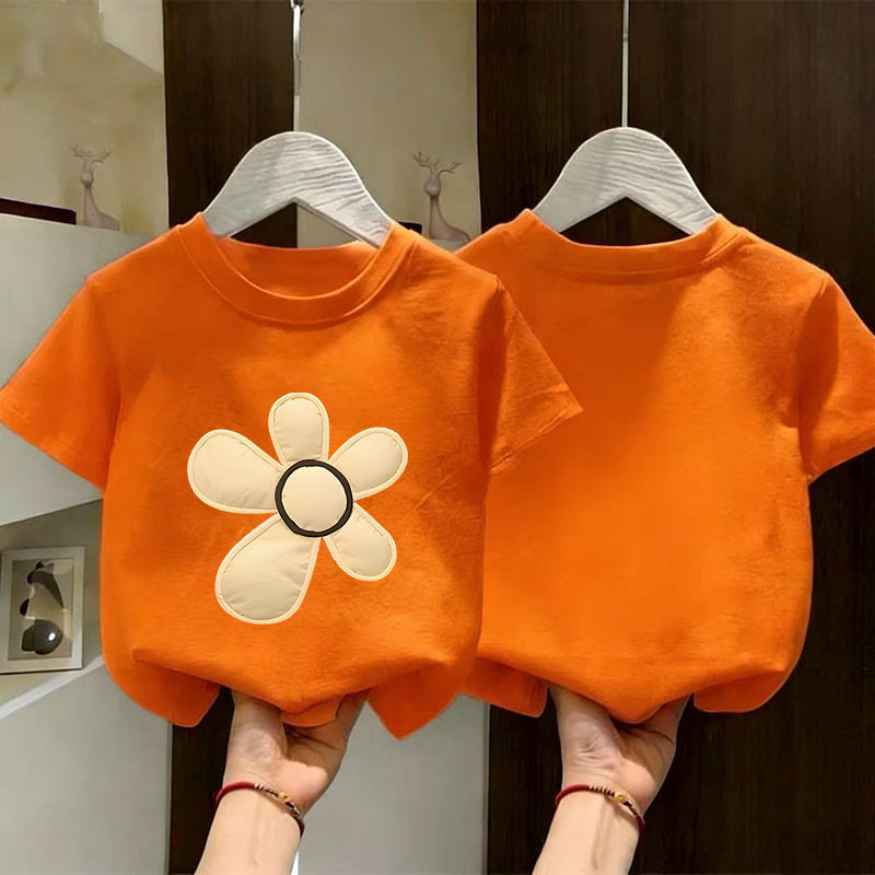 Unisex Pure Cotton Printed Short-Sleeve Top