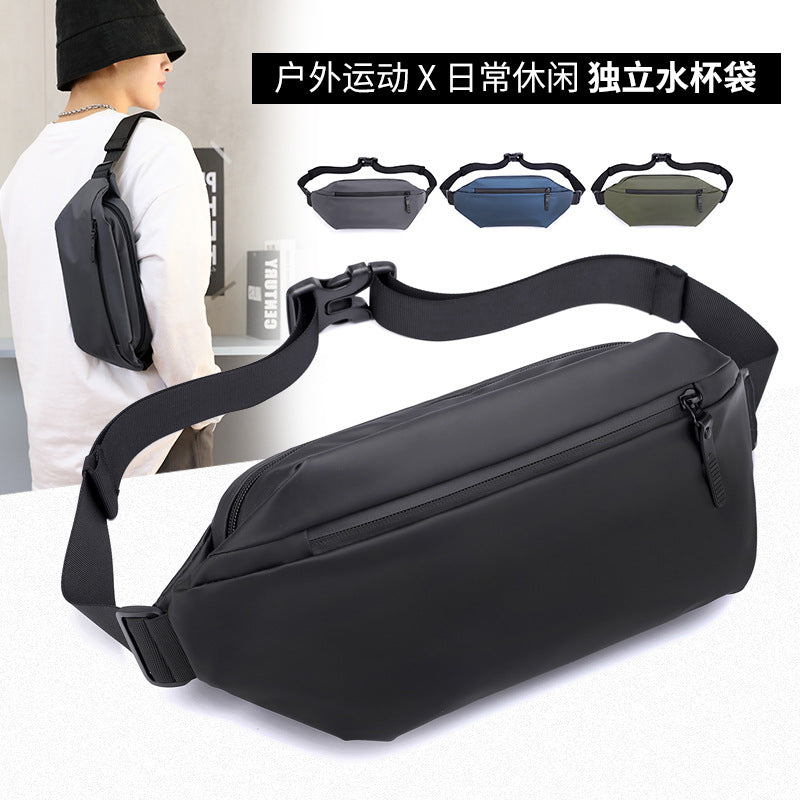 Haoshuai Men's Waterproof Multi-Function Waist Bag