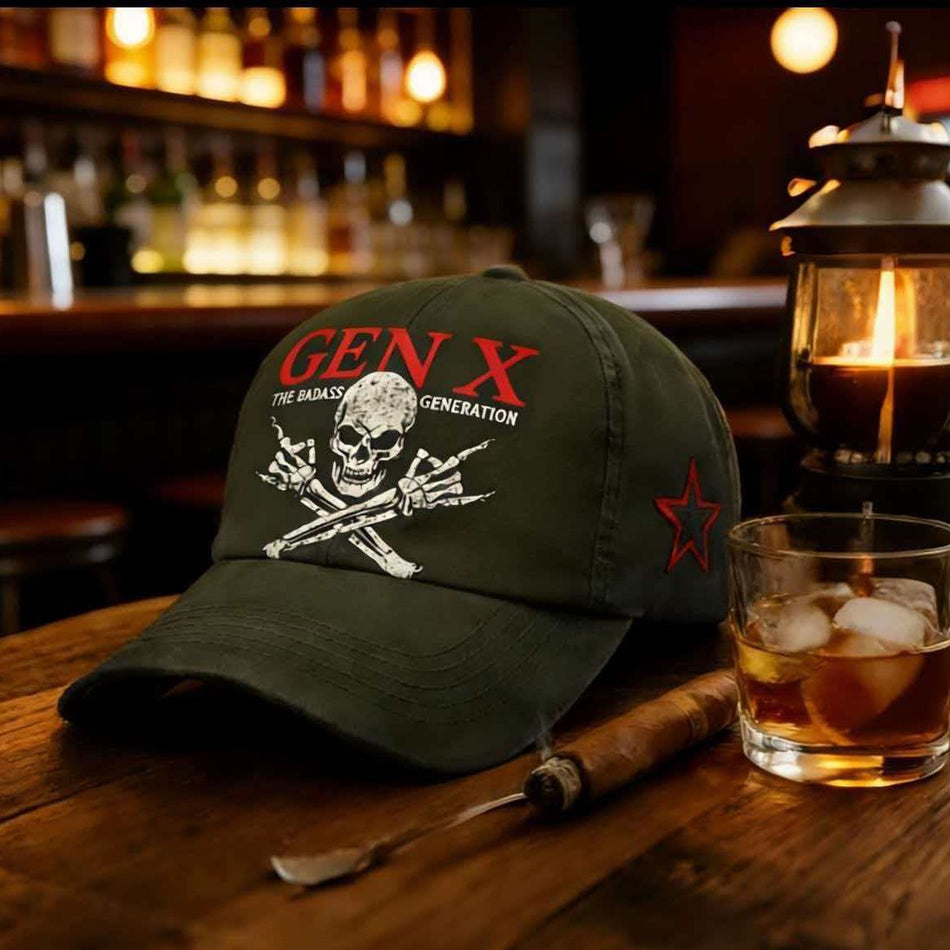 Anniversary Commemorative Skull Print Baseball Cap, Adjustable