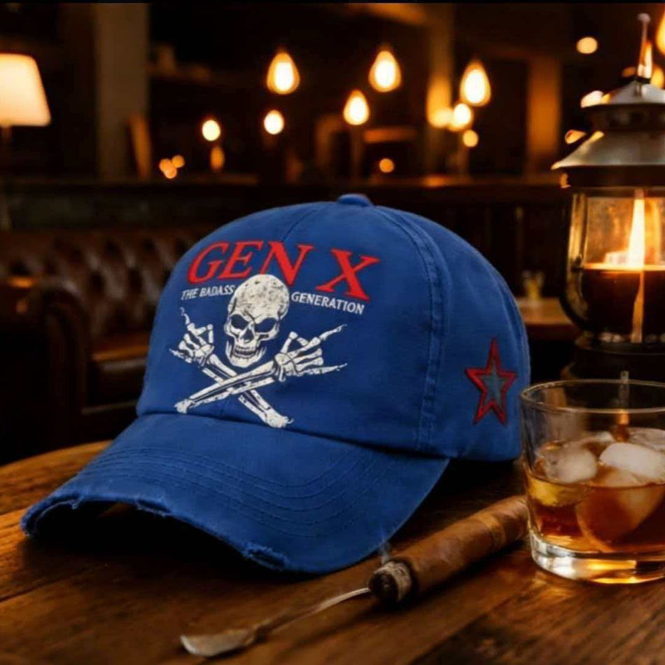 Anniversary Commemorative Skull Print Baseball Cap, Adjustable
