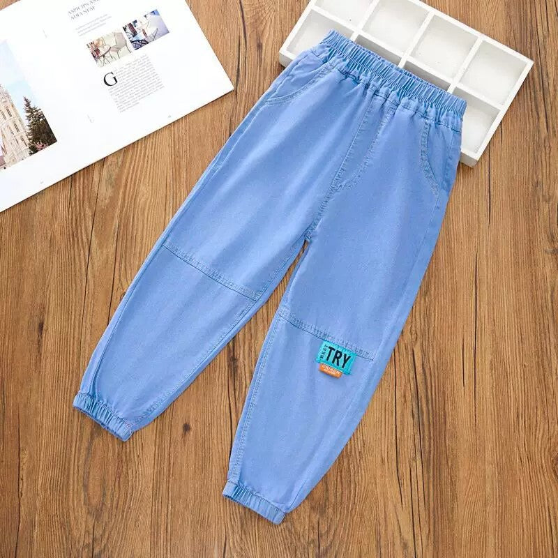 Boys' Lightweight Breathable Soft Denim Pants