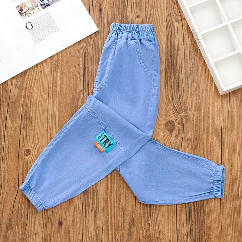 Boys' Lightweight Breathable Soft Denim Pants