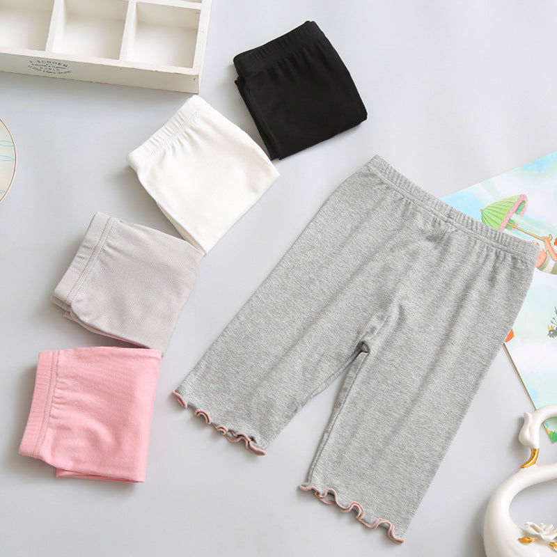 Girls' Modal Soft Cropped Leggings