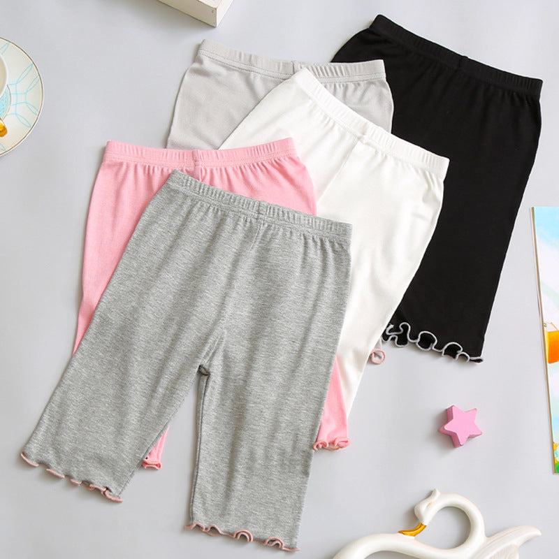Girls' Modal Soft Cropped Leggings