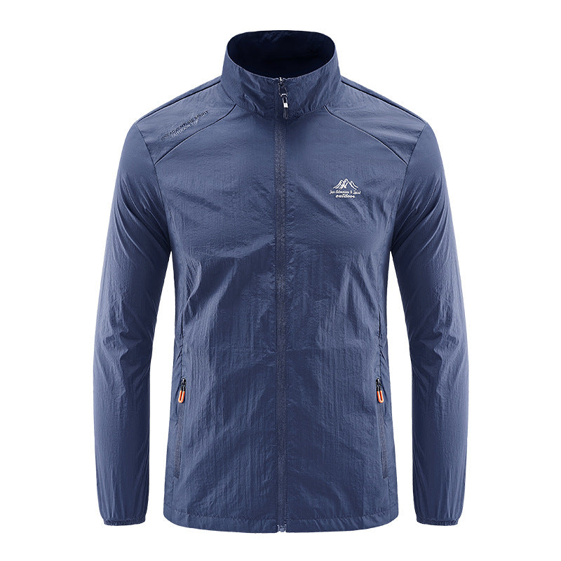 Men's Ice Silk Jacket, Lightweight Sun Protection Outerwear