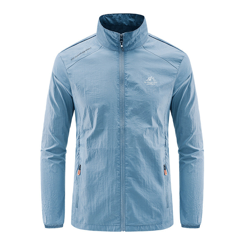 Men's Ice Silk Jacket, Lightweight Sun Protection Outerwear