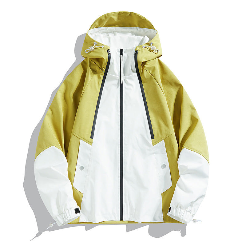 Unisex Hooded Splash-Resistant Jacket, Outdoor Sports Style