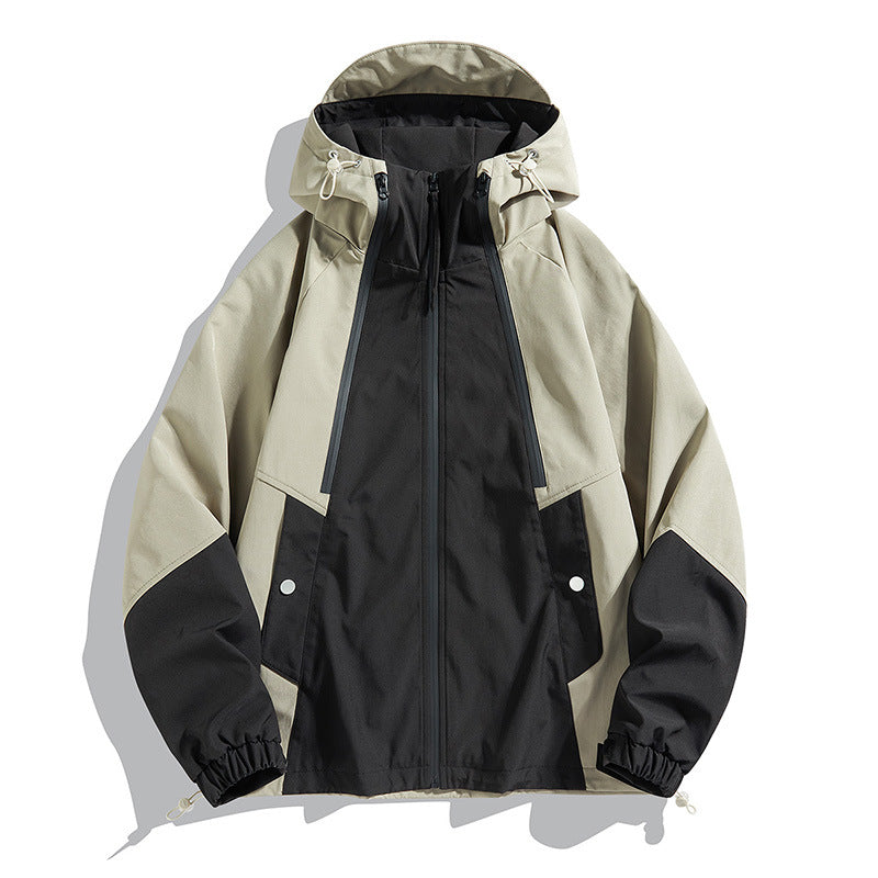 Unisex Hooded Splash-Resistant Jacket, Outdoor Sports Style
