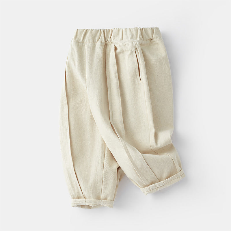 Unisex Children's Apricot Carrot Casual Trousers