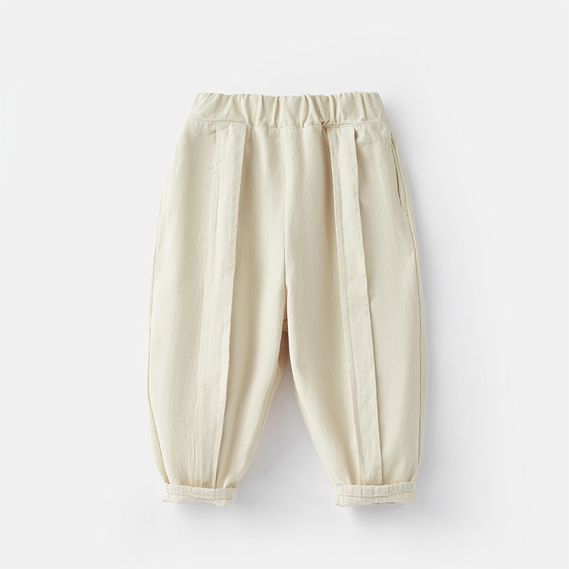 Unisex Children's Apricot Carrot Casual Trousers
