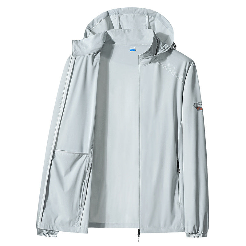 Ice Silk Sun Protection Jacket, UPF50+ Lightweight Skin Coat