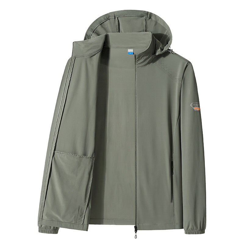 Ice Silk Sun Protection Jacket, UPF50+ Lightweight Skin Coat