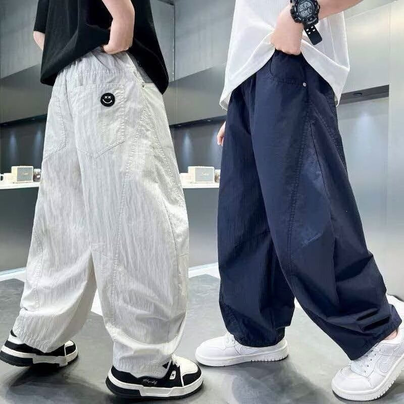 Boys' Wrinkle-Resistant Casual Sports Trousers