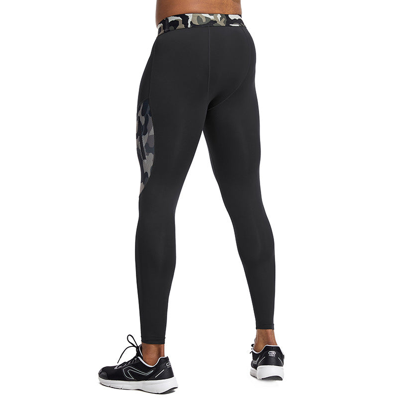 Men's Compression Fitness Pants, Slim Fit Training Trousers