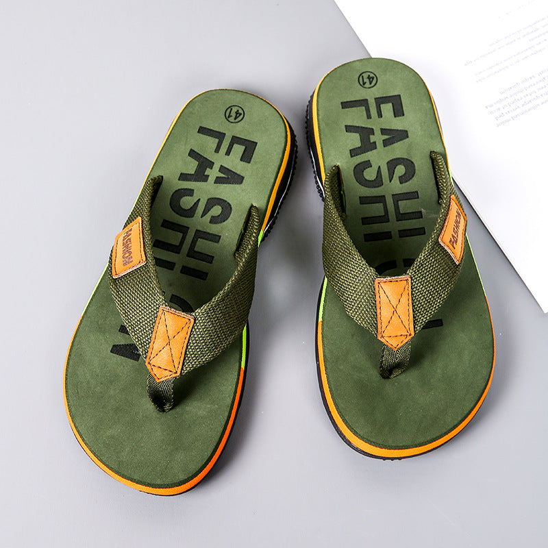 Men's Casual Flip-Flops, Non-Slip Shock-Absorbing Sandals