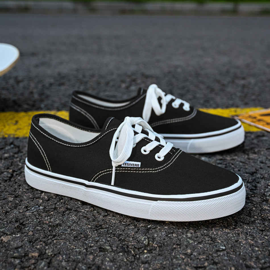 Unisex Low-Top Canvas Sneakers, Breathable Board Shoes